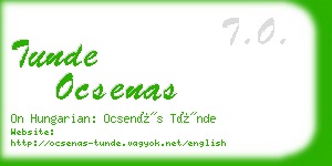 tunde ocsenas business card